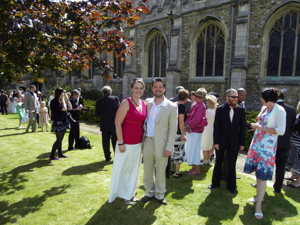 Us at Helen and Mark's wedding in Louth