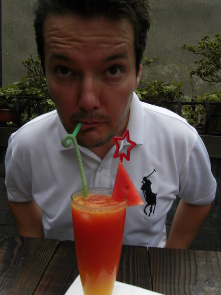 Ian and his Lovers Juice...seriously, thats's what it was called!!