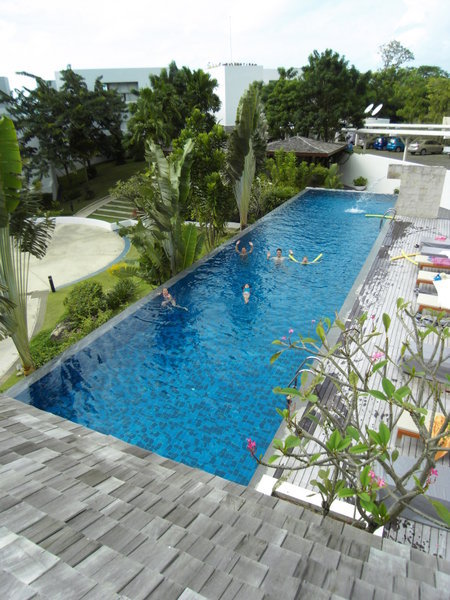 The pool at the condo