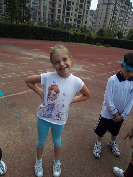Sophie at Sports Day