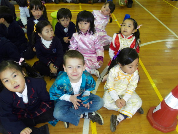 William and friends at Chinese New Year school celebrations
