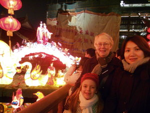 Check out the nativity scenes and building work in the background!