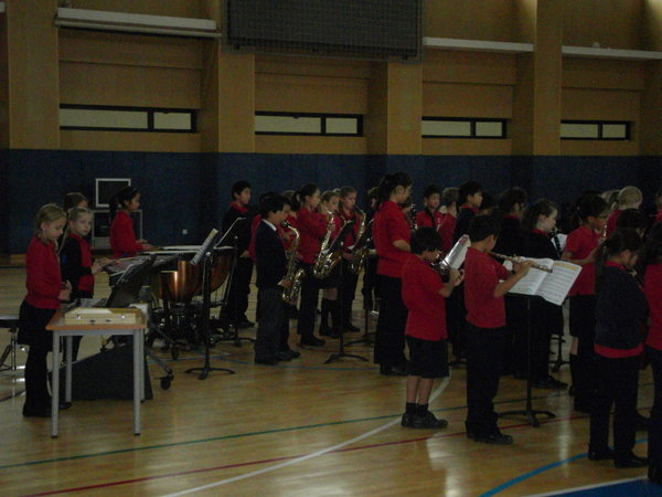 Sophie's saxophone concert - the whole of year 5!