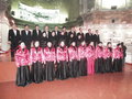 The choir inside the church