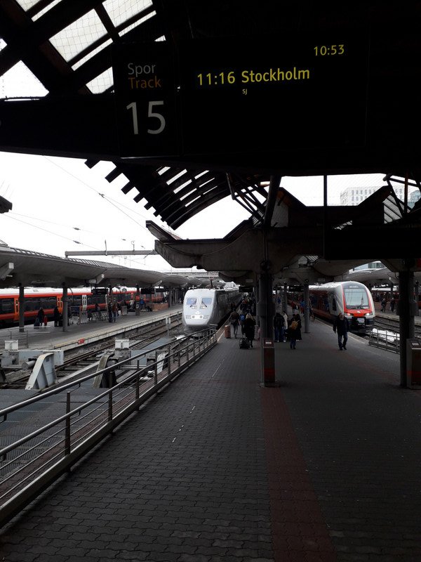 Train to Stockholm @ Oslo Station