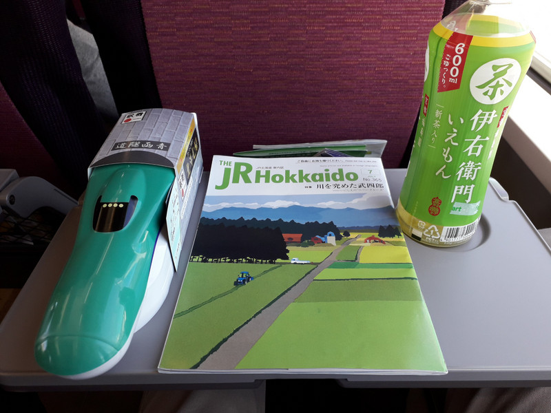 On the train to Sapporo