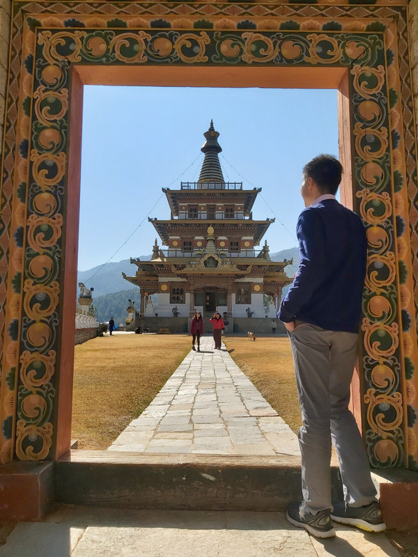 Overlooking the Khamsum Yulley Namgyal Chorten