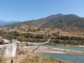The longest suspension bridge in Bhutan 