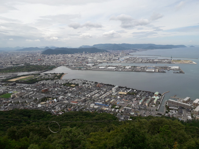 View of Takamatsu city from Yashima