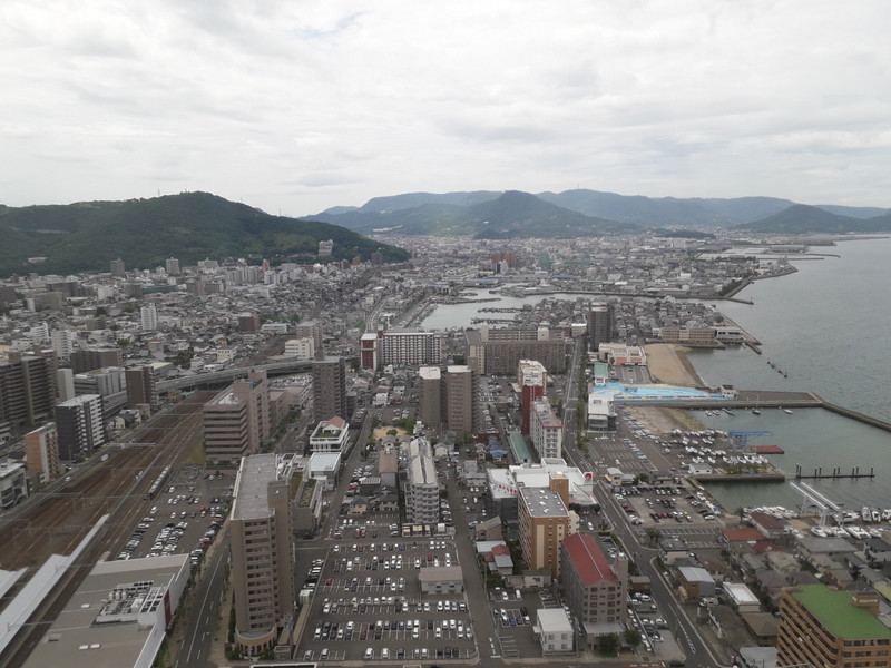 Overlooking Takamatsu City from the Symbol Tower 