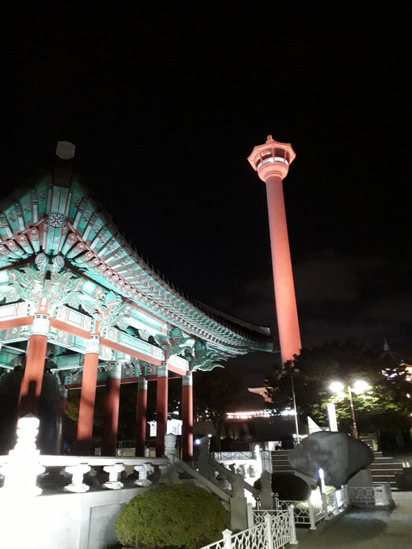 Busan Tower by night 