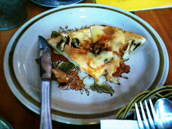 Oven Baked Pizza with Pork Floss ~ a must try!