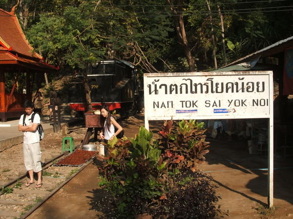 Sai Yok Noi WaterFalls is located next to the old Nam Tok Terminus