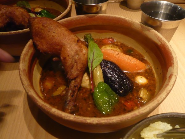 Memorable curry chicken leg