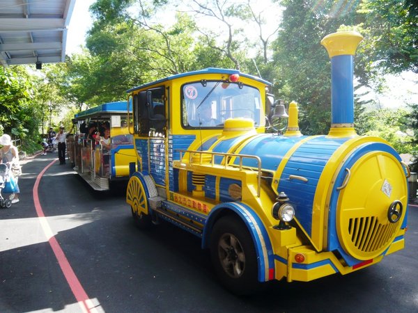 The Tram that shuttles visitors across the zoo.