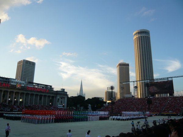 The form-up at the Padang