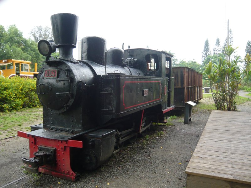One of the locomotives on display