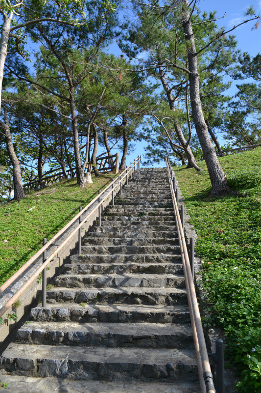 The steep uphill climb