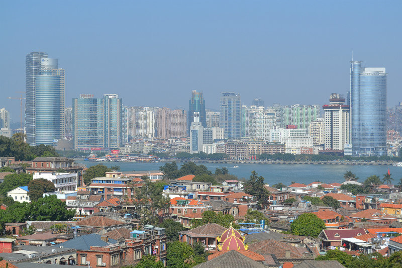 Overlooking Xiamen from Gulangyu Island