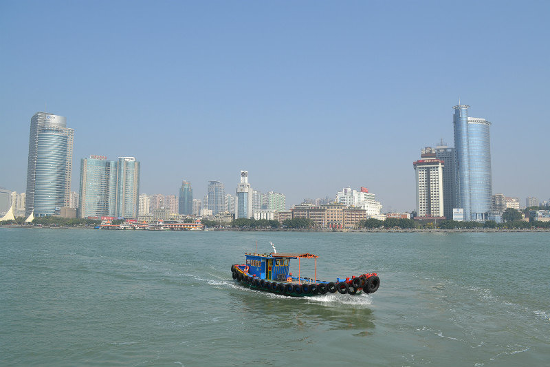Xiamen city's skyline