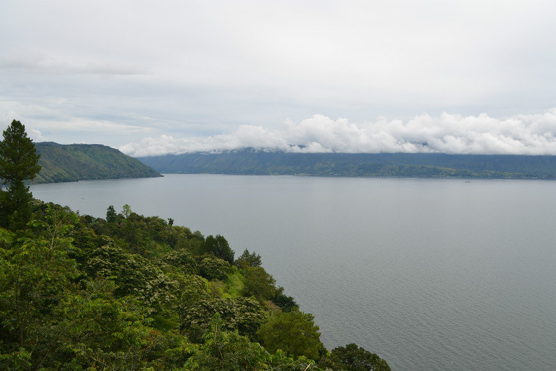 Lake Toba as seen from the Town of Parapat