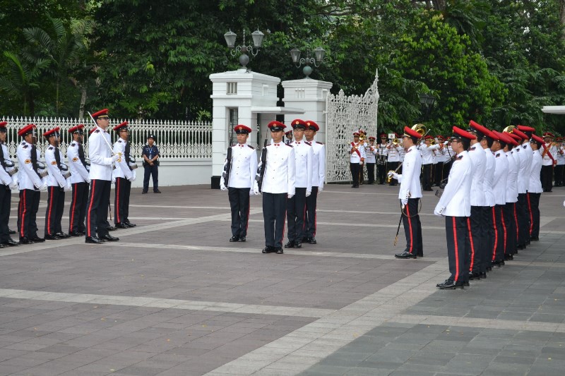 The Changing of Guards at the Istana