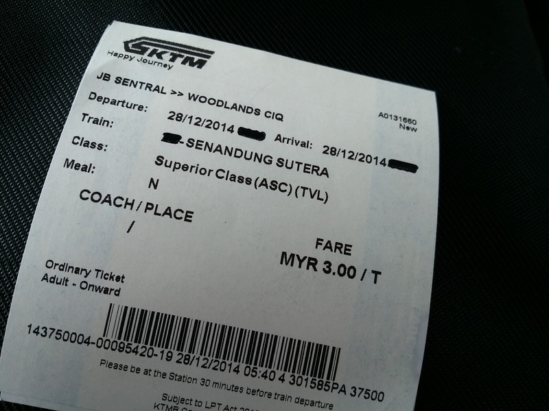 My ticket for the 5 minutes journey 