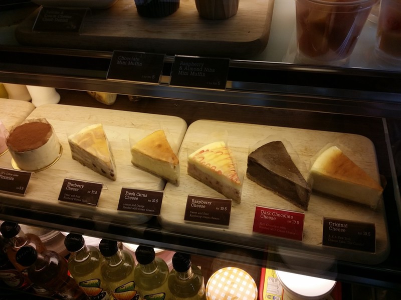 A good selection of cakes