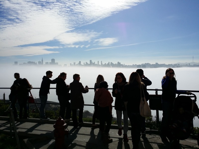 SF's skyline from Alcatraz