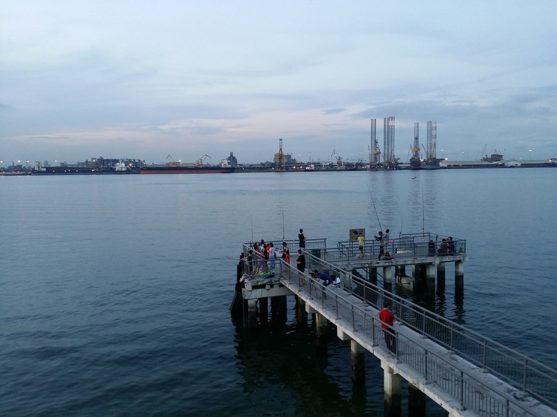 Overlooking the Straits of Johor