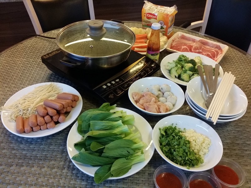 Our steamboat dinner