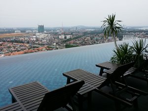 The infinity pool @ level 25 of the property