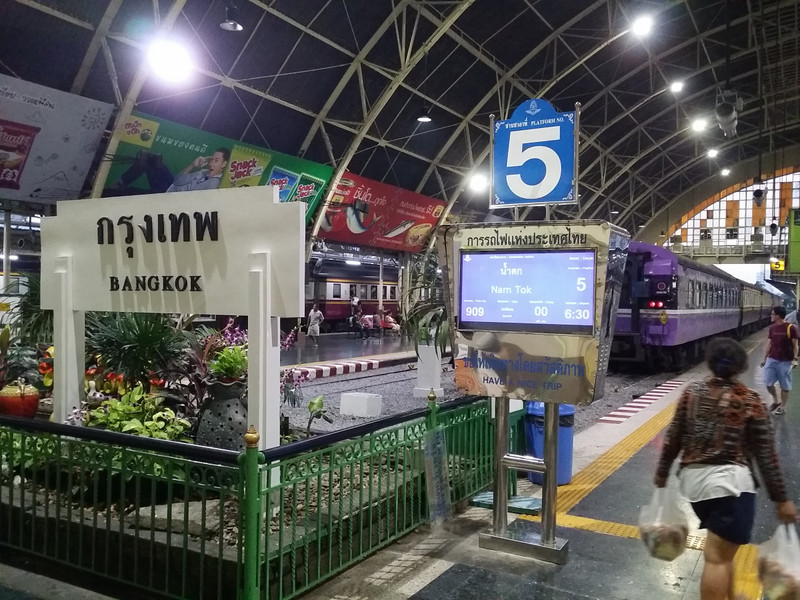 At Bangkok Station, ready to depart