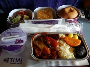 In-flight dining (Bangkok to Singapore)
