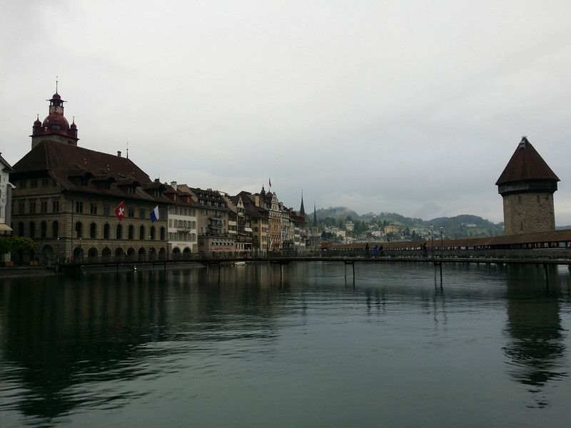 Lake Lucerne and Chapel Bridge 