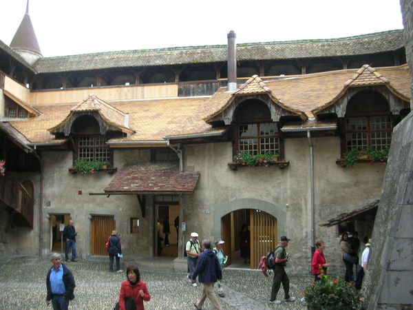 courtyard in Chillon