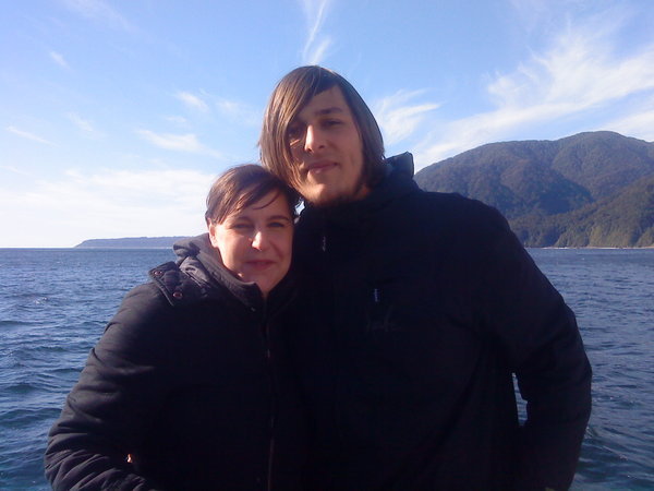 Wir am Milford Sound