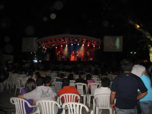 The stage at Expo Villeta