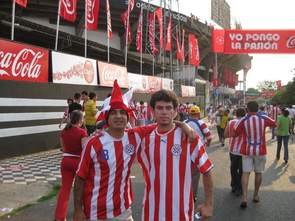 Julian and Arnaldo before the game