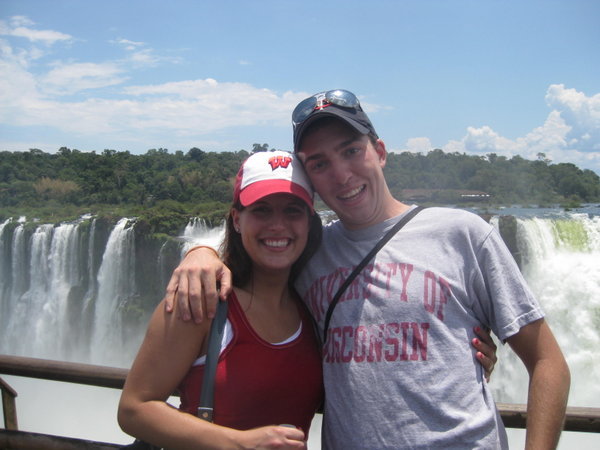 Ashley and me above Iguazu Falls