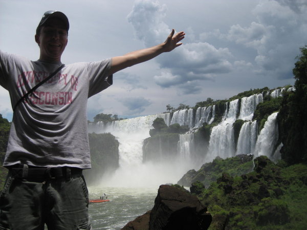 Me with waterfalls in background