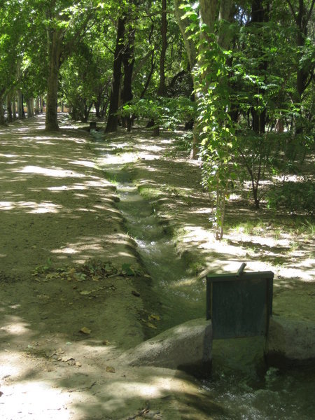 Cool drainage system in Parque General San Martin