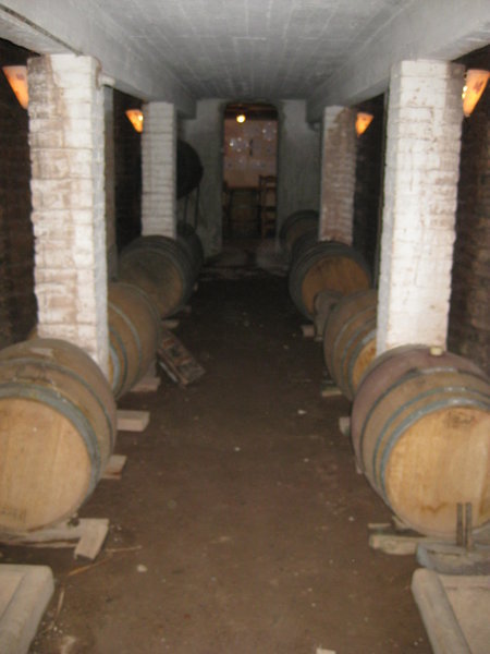Ageing cellar at fourth vineyard