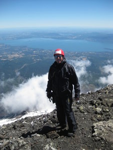 Me on top of the volcano