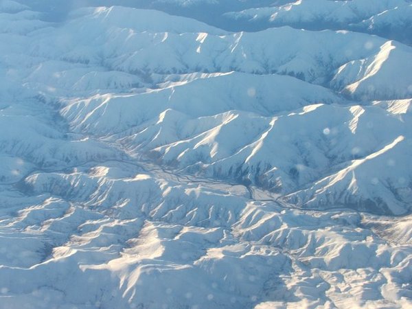 Winter snow over South Island