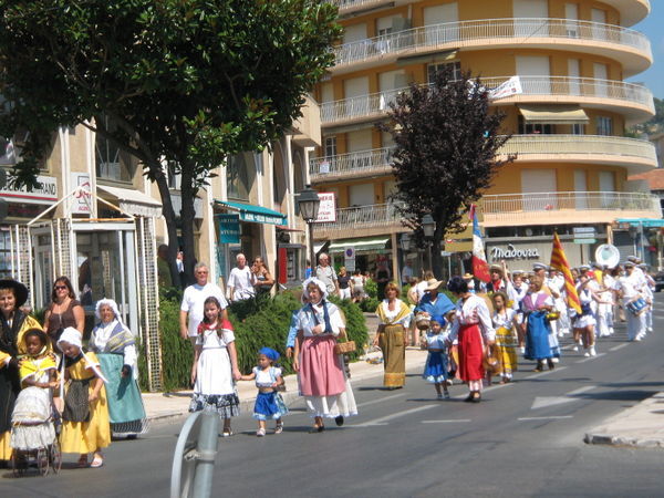 Vallauris, French little town. A parade 
