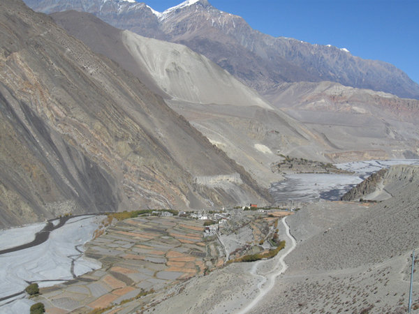 The road back to Jomsom