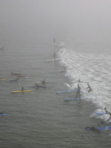 Surfers in Santa Cruz