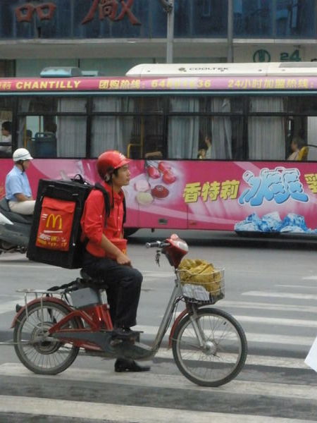 Shanghai delivers McDonalds!!!