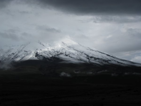 Cotopaxi from the taxi on the wa